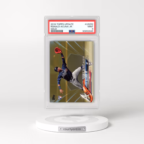 2018 Topps Update #US252 Ronald Acuna Jr. - Gold (PSA 9 MINT)