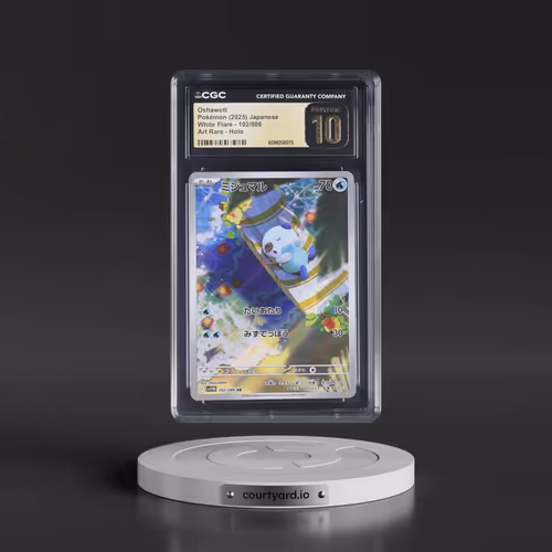 2025 White Flare - sv11W #102/086 Oshawott - Art Rare Holo (CGC 10 PRISTINE)