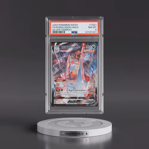 2022 Pokémon Sword & Shield Silver Tempest #TG21 Duraludon Vmax - Full Art (PSA 8 NM-MT)