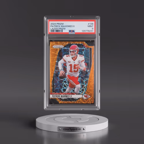 2024 Panini Prizm #138 Patrick Mahomes II - Lazer Prizm (PSA 9 MINT)