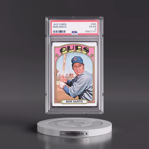 1972 Topps #555 Ron Santo (PSA 4 VG-EX)