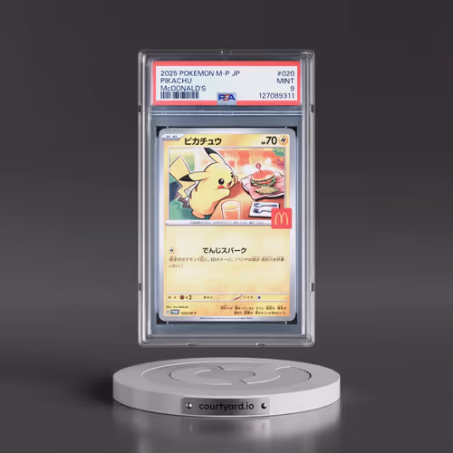 2025 Pokémon M-P Promo #020 Pikachu - McDonald's (PSA 9 MINT)