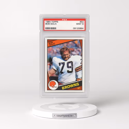 1984 Topps #53 Bob Golic (PSA 9 MINT)
