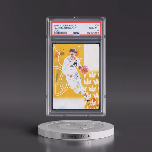 2024 Panini Court Kings #31 Lauri Markkanen - Gold (PSA 10 GEM MINT)