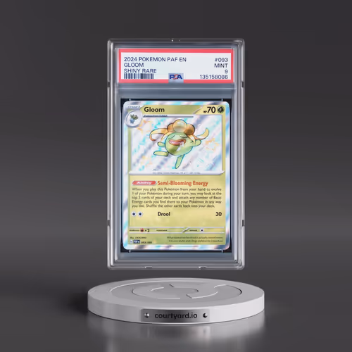 2024 Pokémon Paf EN-Paldean Fates #093 Gloom - Shiny Rare (PSA 9 MINT)