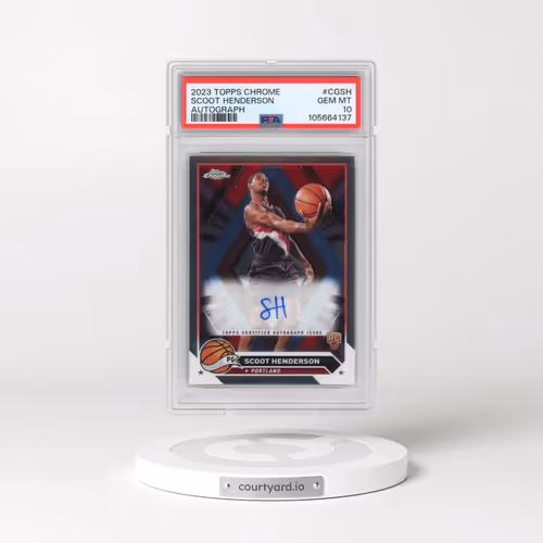 2023 Topps Chrome Topps Chrome Autographs #CGSH Scoot Henderson (PSA 10 GEM MINT)