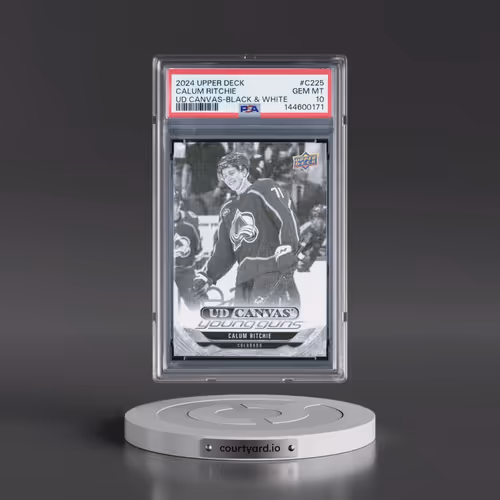 2024 Upper Deck UD Canvas #C225 Calum Ritchie - Black & White (PSA 10 GEM MINT)