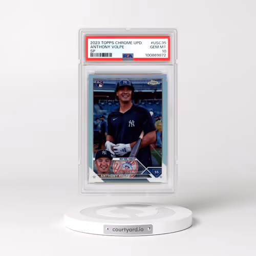 2023 Topps Chrome Update #USC35 Anthony Volpe - SP (PSA 10 GEM MINT)