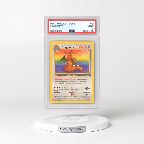 1999 Pokémon Fossil #19 Dragonite (PSA 9 MINT)