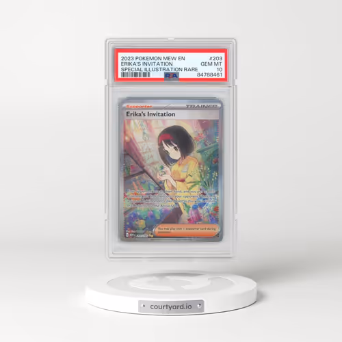 2023 Pokémon Mew EN-151 #203 Erika's Invitation - Special Illustration Rare (PSA 10 GEM MINT)