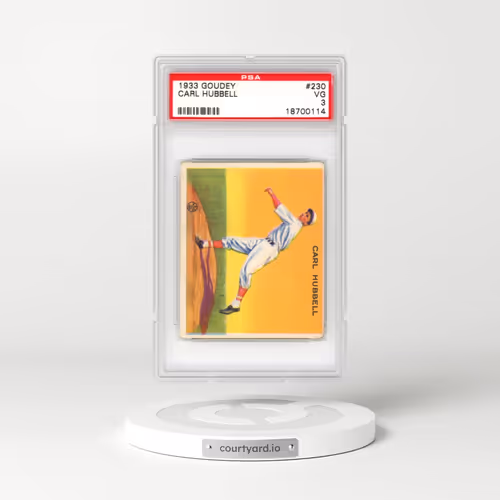 1933 Goudey #230 Carl Hubbell (PSA 3 VG)