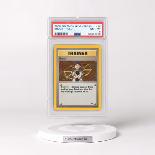 2000 Pokémon Gym Heroes #15 Brock - Holo (PSA 8 NM-MT)