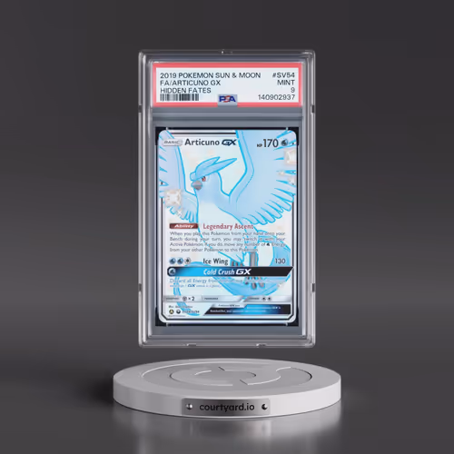 2019 Pokémon Sun & Moon Hidden Fates #SV54 Articuno GX - Holo Full Art (PSA 9 MINT)