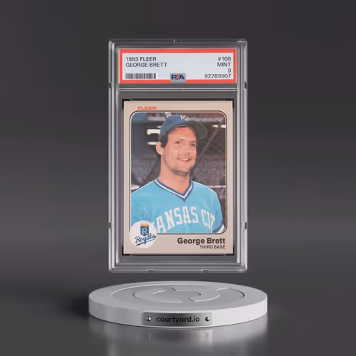1983 Fleer #108 George Brett (PSA 9 MINT)