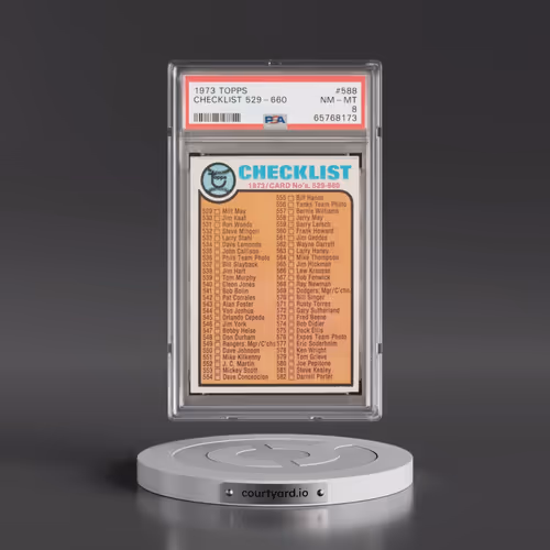 1973 Topps #588 Checklist 529-660 (PSA 8 NM-MT)