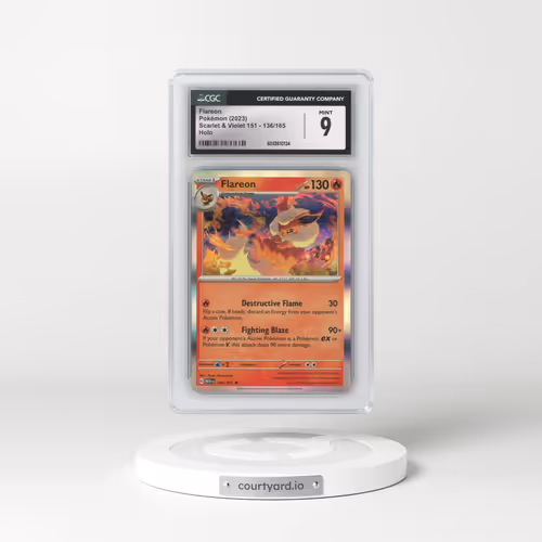 2023 Scarlet & Violet 151 - MEW EN #136/165 Flareon - Holo (CGC 9 MINT)