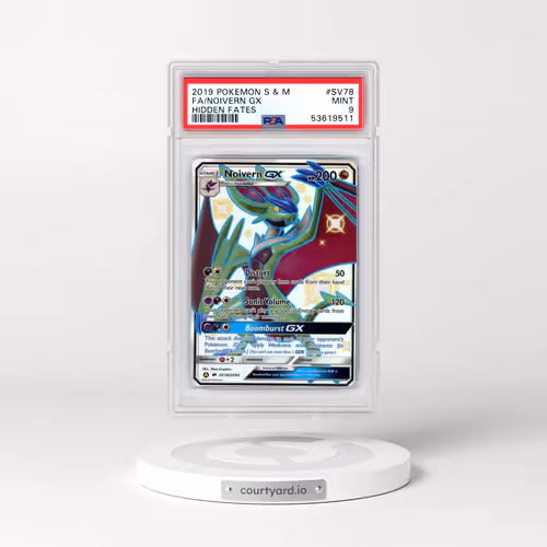 2019 Pokémon Sun & Moon Hidden Fates #SV78 Noivern GX - Holo Full Art (PSA 9 MINT)