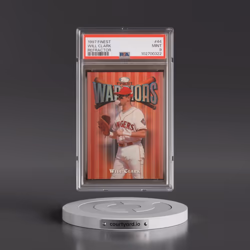 1997 Finest #44 Will Clark - Refractor (PSA 9 MINT)