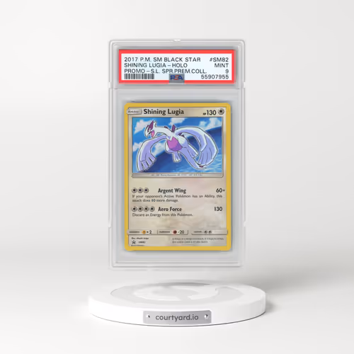 2017 Pokémon SM Black Star Promo #SM82 Shining Lugia - Holo Holo Shining Legends Super Premium Collection (PSA 9 MINT)