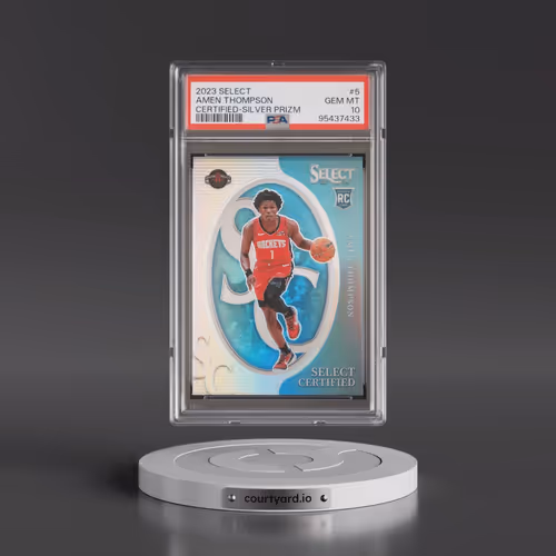 2023 Panini Select Select Certified #5 Amen Thompson - Silver Prizm (PSA 10 GEM MINT)