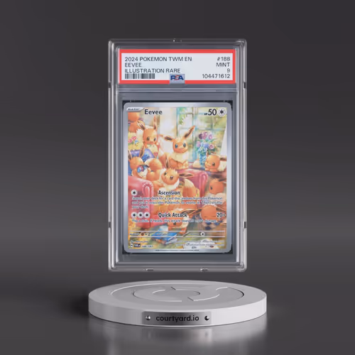 2024 Pokémon Twm EN-Twilight Masquerade #188 Eevee - Illustration Rare (PSA 9 MINT)