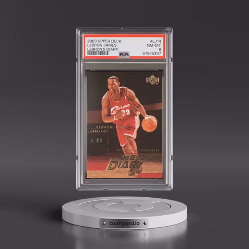 2003 Upper Deck Lebron's Diary #LJ14 LeBron James (PSA 8 NM-MT)