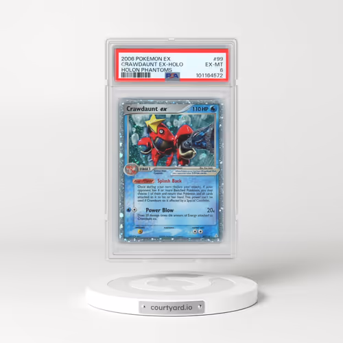 2006 Pokémon EX Holon Phantoms #99 Crawdaunt EX - Holo Holo (PSA 6 EX-MT)