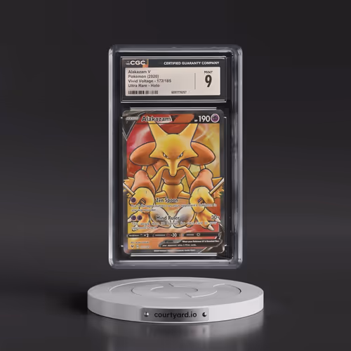 2020 Vivid Voltage #172/185 Alakazam V - Ultra Rare Holo (CGC 9 MINT)