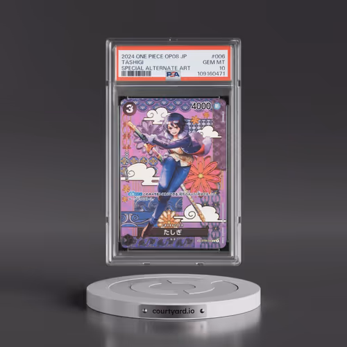 2024 One Piece Japanese OP08-Two Legends #006 Tashigi - Special Alternate Art (PSA 10 GEM MINT)