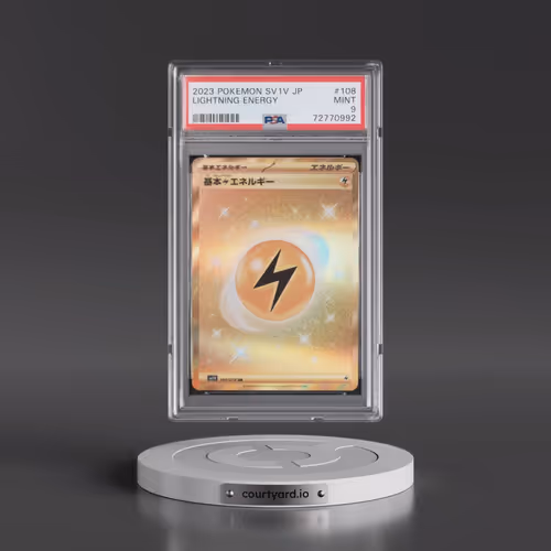 2023 Pokémon Sv1v-Violet EX #108 Basic Lightning Energy - Ultra Rare (PSA 9 MINT)