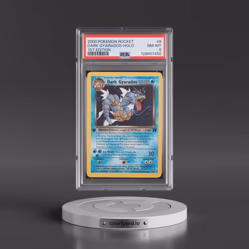 2000 Pokémon Rocket #8 Dark Gyarados - 1st Edition Holo (PSA 8 NM-MT)