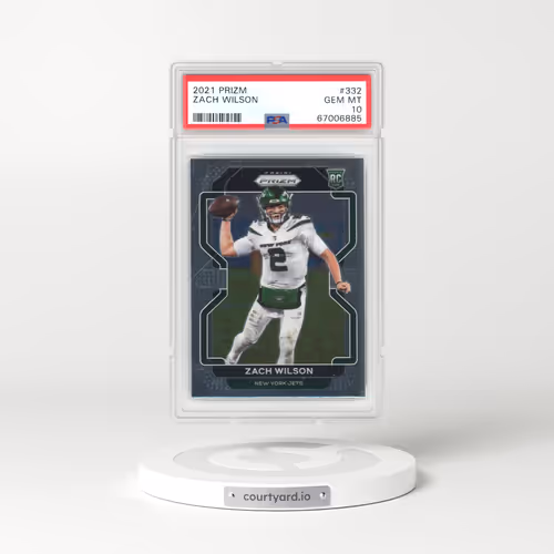 2021 Panini Prizm #332 Zach Wilson (PSA 10 GEM MINT)
