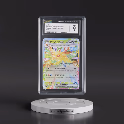 2024 High Class Pack: Terastal Fest ex - sv8a #003/187 Leafeon ex - Holo (CGC 9 MINT)