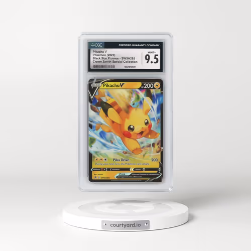 2017 Black Star Promos - Sword & Shield #SWSH285 Pikachu V - Holo Crown Zenith Special Collection (CGC 9.5 MINT+)