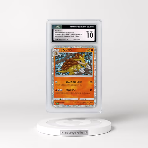 2023 Trading Card Game Classic - CLF, CLL, CLK #009/032 Sandslash - Holo Venusaur & Lugia ex Deck - CLF (CGC 10 GEM MINT)
