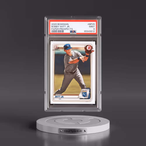 2020 Bowman Paper Prospects #BP25 Bobby Witt Jr. (PSA 9 MINT)