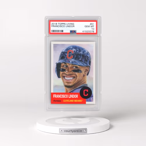 2018 Topps Living #61 Francisco Lindor (PSA 10 GEM MINT)