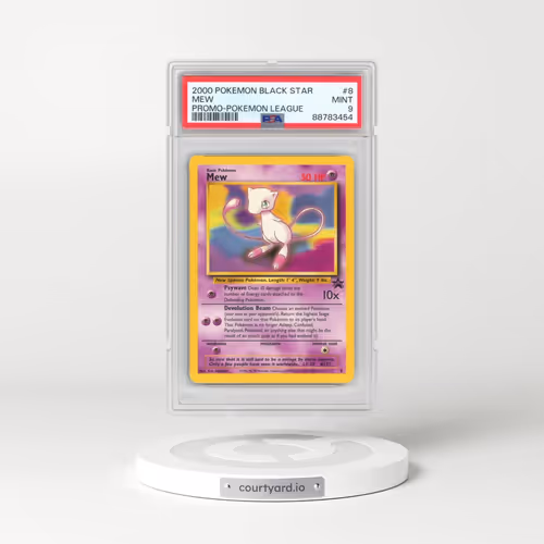 2000 Pokémon Promo Black Star #8 Mew - Pokemon League (PSA 9 MINT)