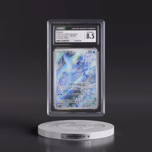 2025 Battle Partners - sv9 #102/100 Articuno - Art Rare Holo (CGC 8.5 NM-MT+)