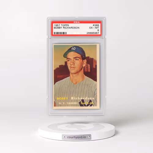 1957 Topps #286 Bobby Richardson (PSA 6 EX-MT)