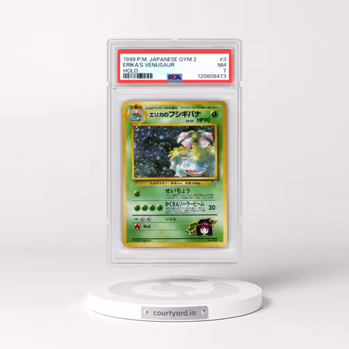 1999 Pokémon Gym 2 #3 Erika's Venusaur - Holo (PSA 7 NM)