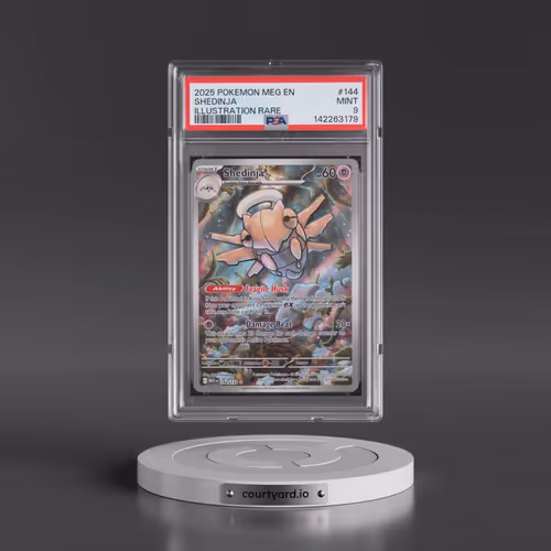 2025 Pokémon Meg EN-Mega Evolution #144 Shedinja - Illustration Rare (PSA 9 MINT)