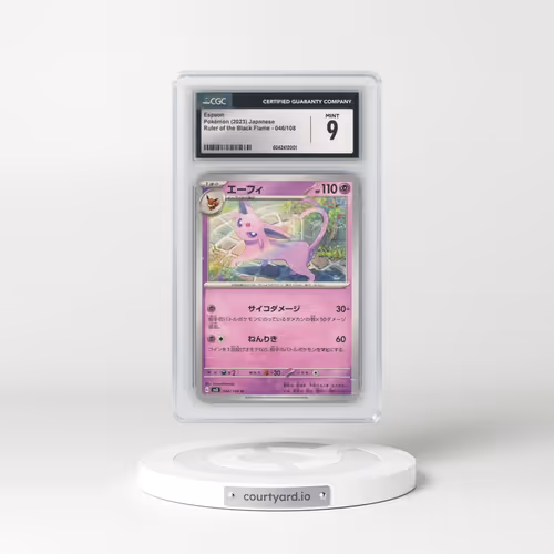 2023 Ruler of the Black Flame #046/108 Espeon (CGC 9 MINT)
