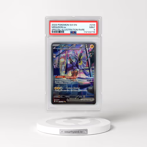 2023 Pokémon Svi EN-Scarlet & Violet #244 Miraidon EX - Holo Special Illustration Rare (PSA 9 MINT)