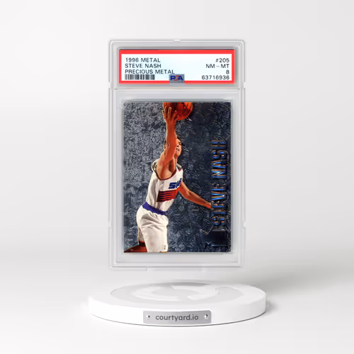 1996 Metal #205 Steve Nash - Precious Metal (PSA 8 NM-MT)