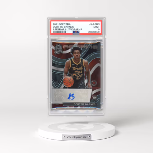 2021 Panini Spectra Aspiring Autographs #AASBN Scottie Barnes (PSA 9 MINT)