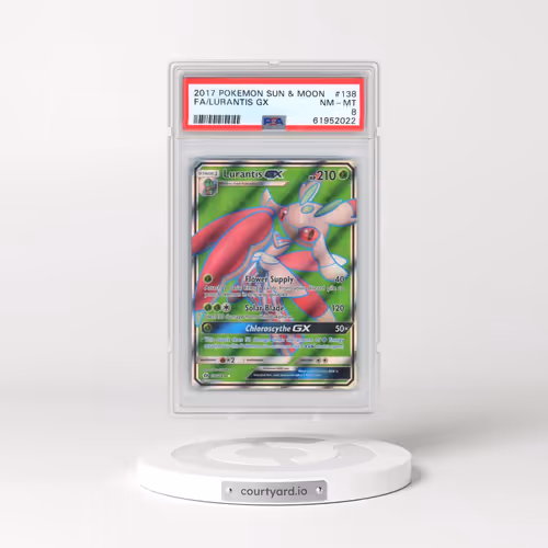 2017 Pokémon Sun & Moon #138 Lurantis GX - Holo Full Art (PSA 8 NM-MT)