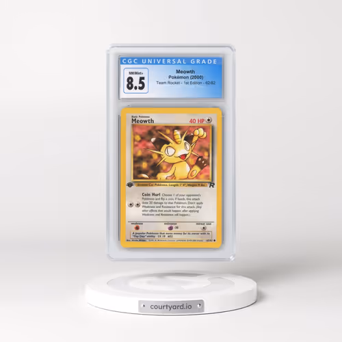 2000 Team Rocket #62/82 Meowth - 1st Edition 1st Edition (CGC 8.5 NM-MT+)