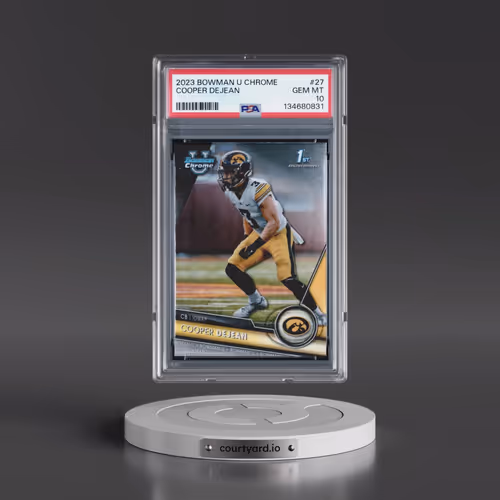 2023 Bowman University Chrome #27 Cooper Dejean (PSA 10 GEM MINT)