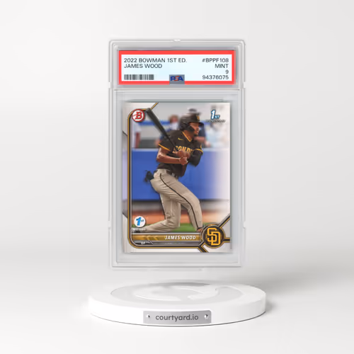 2022 Bowman 1st Edition #BPPF108 James Wood (PSA 9 MINT)